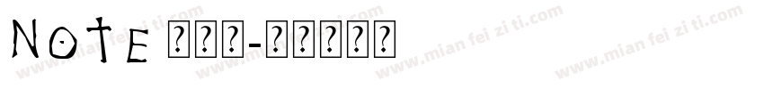 NOTE 筆記本字体转换